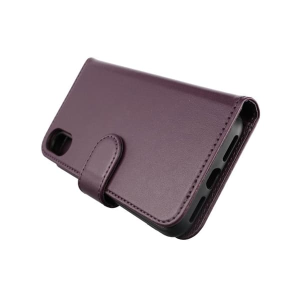 iPhone X/XS Plånboksfodral Magnet Rvelon - Mörklila