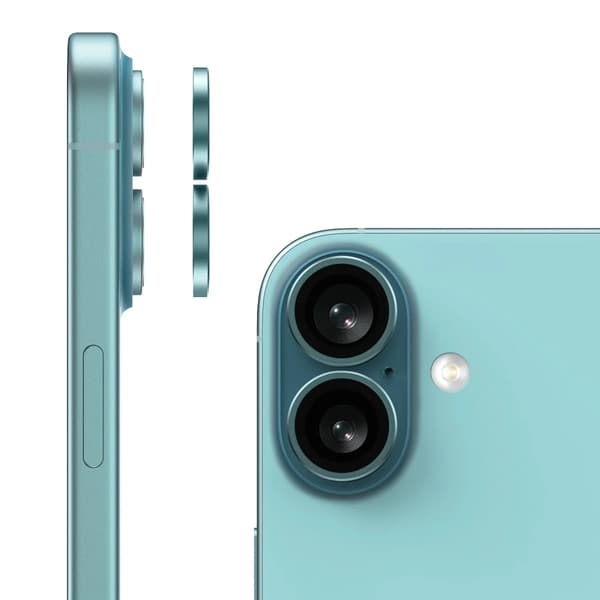 iPhone 16 and 16 Plus Camera Lens with Metal Frame - Green