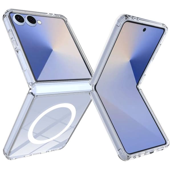 Samsung Galaxy Z Flip8 MagSafe Case with Acrylic Back - Transparent