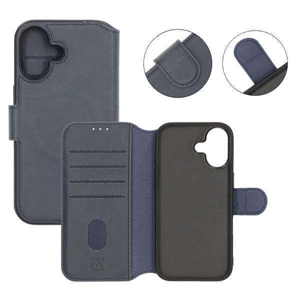 Rvelon Wallet Case for iPhone 17 - Blue