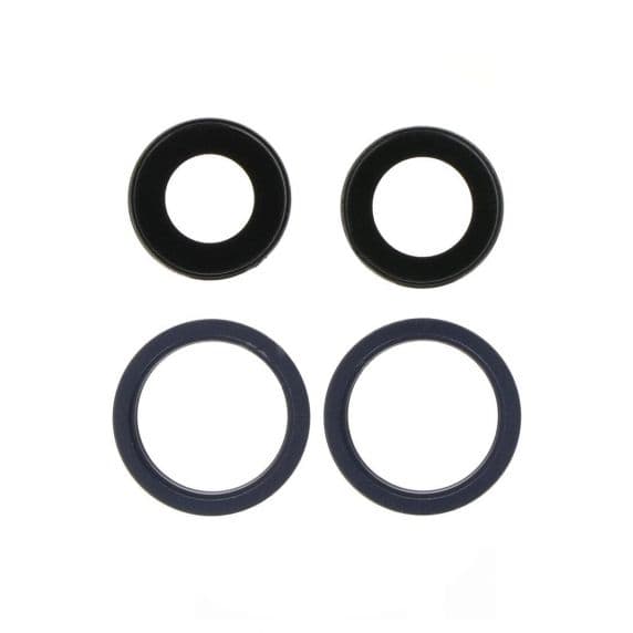 Original iPhone 13 Mini/13 Kameralins med Ram - Svart