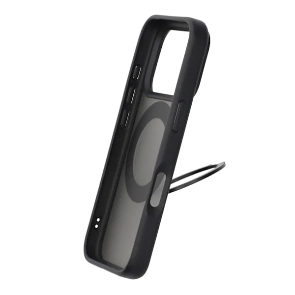 Mobilskal Roterande Magnet Stativ för iPhone 17 Pro - Svart