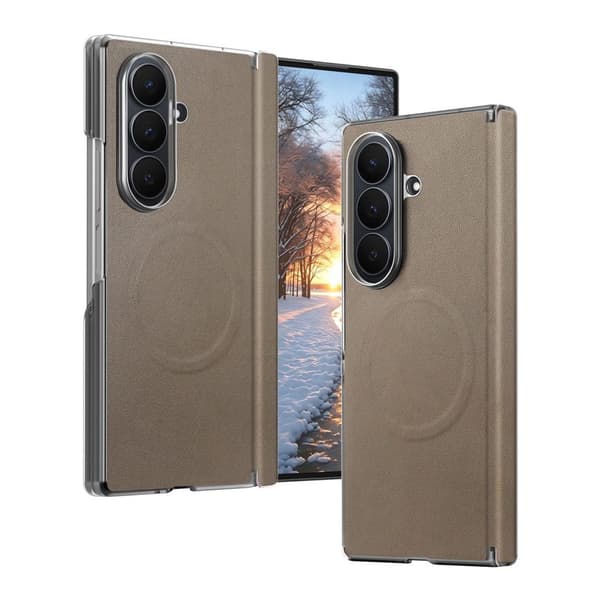 MagSafe Case PU-leather Samsung Galaxy Z Fold8 Ultra - Beige