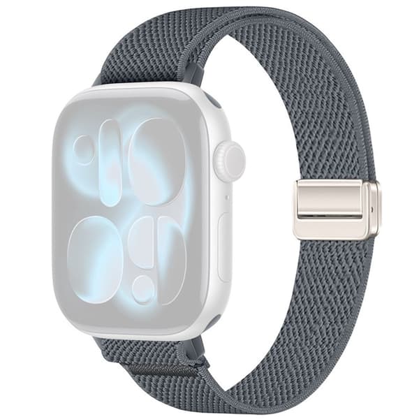 Apple Watch 42/41/40/38mm Slim Nylon Watch Strap - Dark Gray