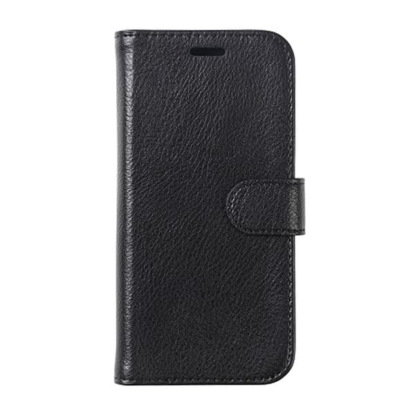 Samsung S7 Edge Wallet Case Leather with Stand - Black