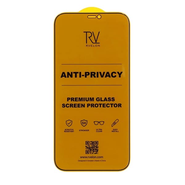 Rvelon Privacy Skärmskydd i Härdat Glas för iPhone 12 Pro Max