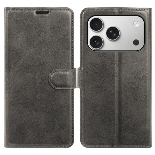 Wallet Cover with Stand iPhone 18 Pro, iPhone 17 Pro - Grey