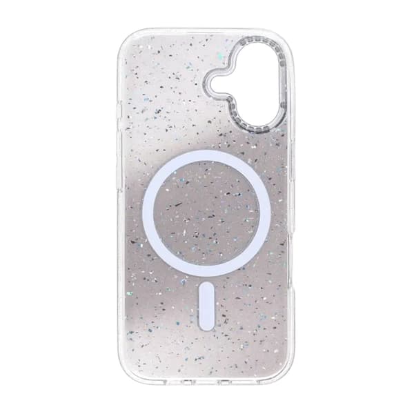 Glitter Skal MagSafe och Diamanter för iPhone 17 - Svart