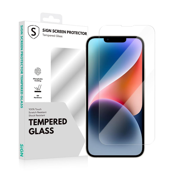 SiGN Tempered Glass Screen Protector for iPhone 14