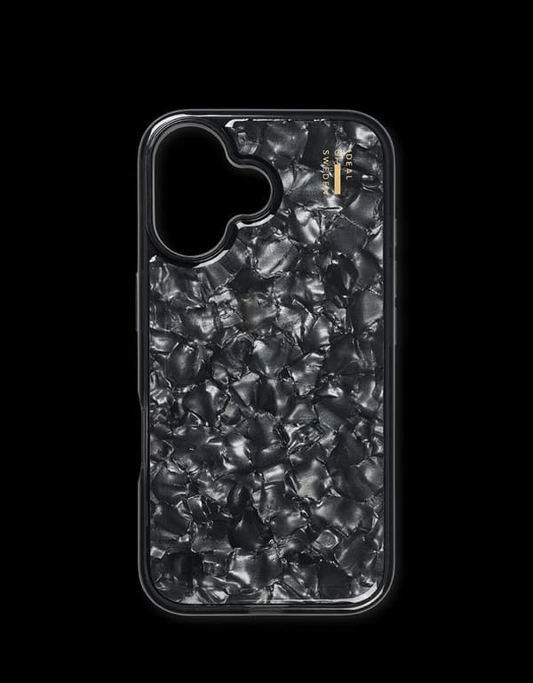 Ideal of Sweden iPhone 16 Plus Pearlized Case - Black