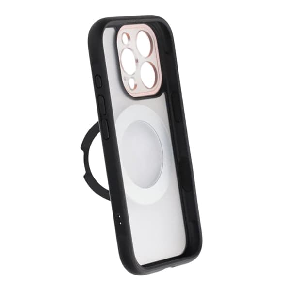 Skal med Roterbart MagSafe-Stativ för iPhone 16 Pro Max - Svart