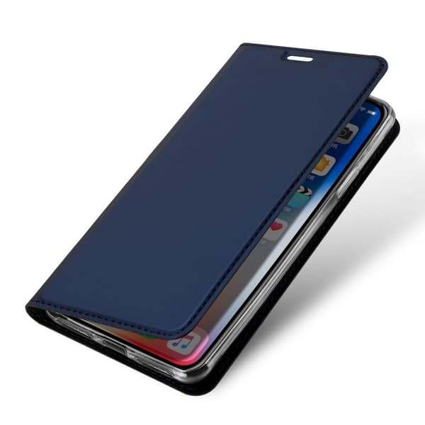 SiGN Skin Pro Plånboksfodral till iPhone XS Max - Mörkblå