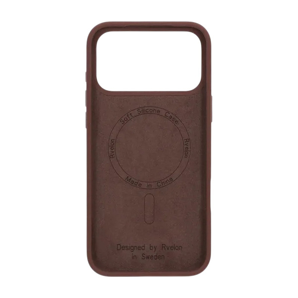 iPhone 17 Pro Max Case - Silicone With Magsafe Rvelon Earthy Brown