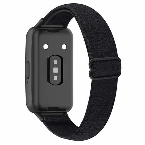 Samsung Galaxy Fit3 Watch Strap Elastic Nylon Adjustable – Black