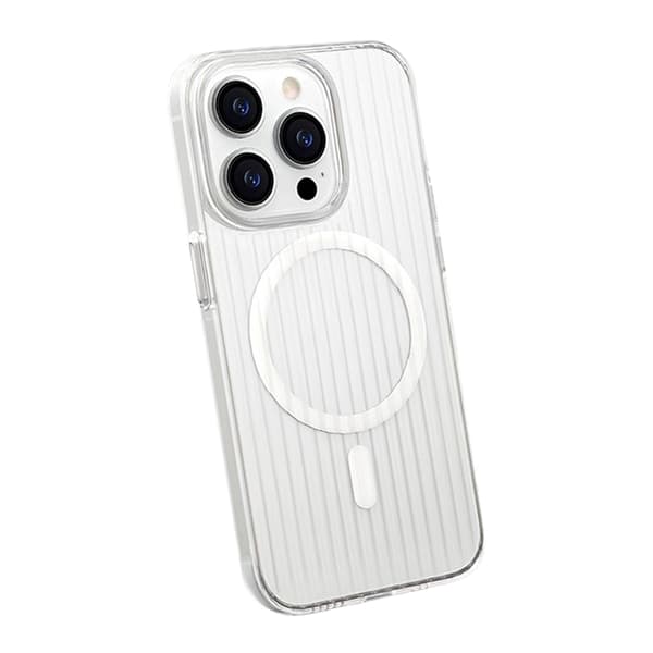 iPhone 12 Pro Max Mobile Case Corrugated - Transparent