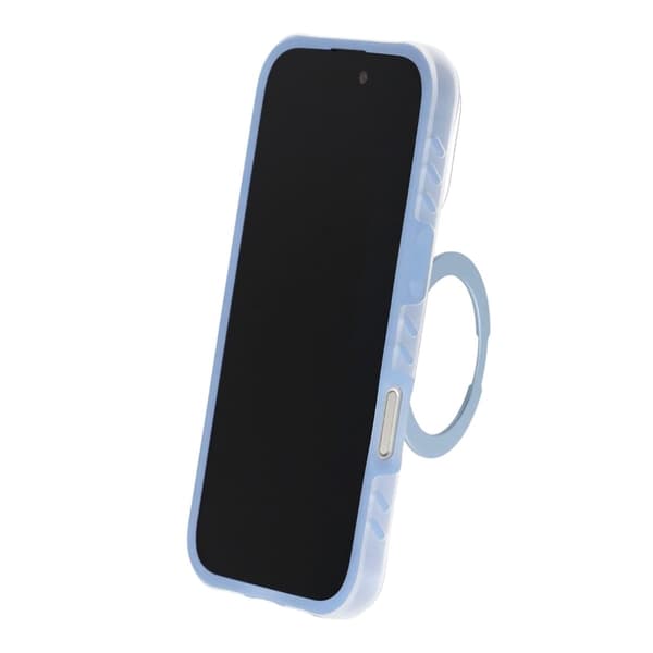 Armor Matte Frosted Magnetic Case with 360° Rotatable Kickstand - iPhone 16 Pro Blue