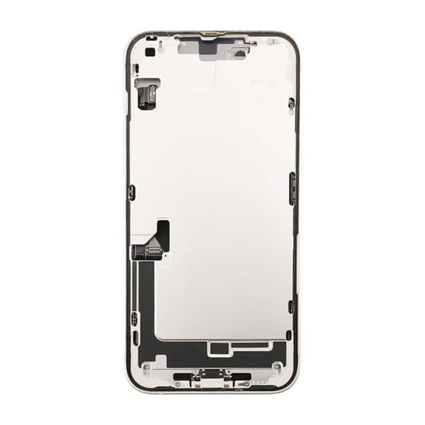 iPhone 14 Plus Baksida med Komplett Ram - Vit
