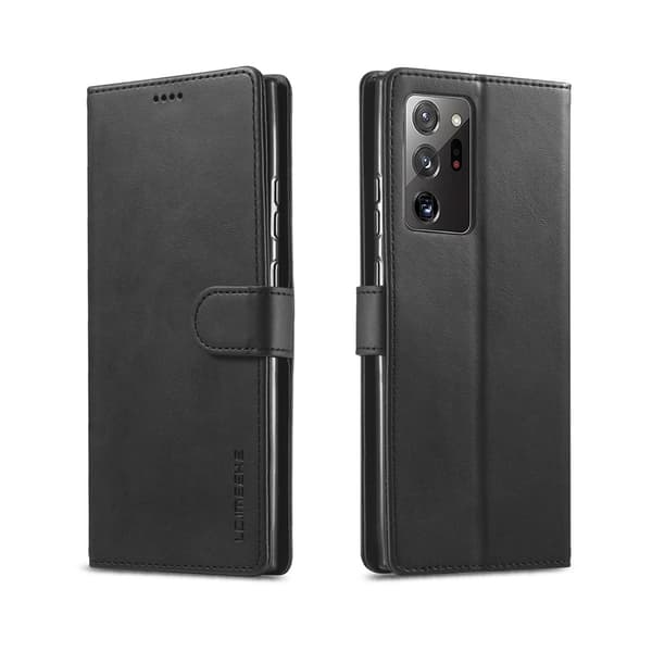 LC.IMEEKE Wallet Cover for Samsung Galaxy Note 20 - Black