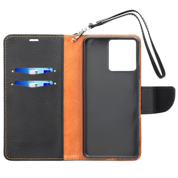 Case for Motorola Edge 50 Pro - Black and Brown