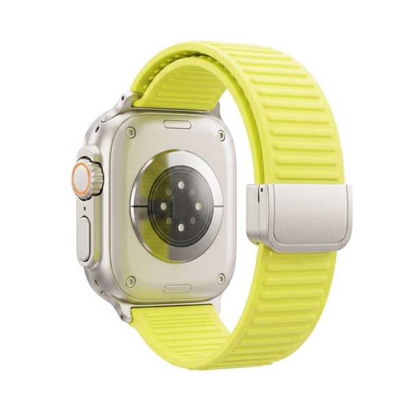 Apple Watch 42/41/40/38mm Silicone Watch Strap Magnetic Clasp - Green
