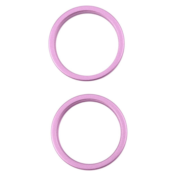 iPhone 16 Plus Back camera lens outer protector hoop ring, 2-pack - Purple