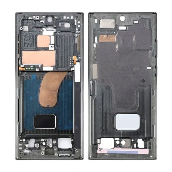 Original Samsung Galaxy S23 Ultra Yttre Ram - Grön Svart