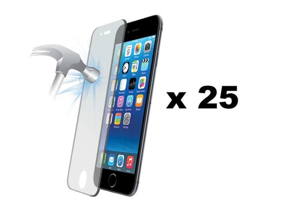 25-pack härdat glas iPhone 11 & XR Svart