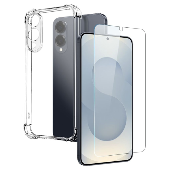NORTHJO Samsung Galaxy S25 Edge Case & Screen Protector - Transparent