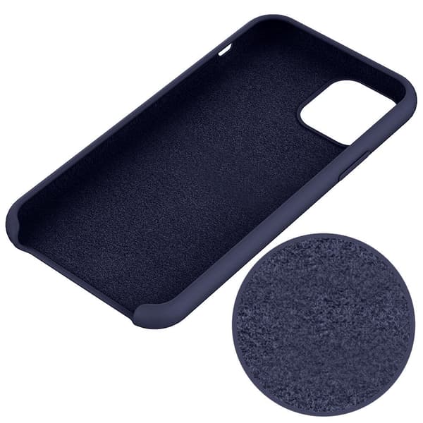 SiGN Liquid Silicone Case för iPhone XS Max - Blå Svart