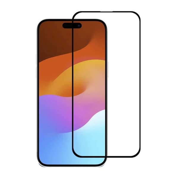 Rvelon Skärmskydd 3D Härdat Glas för iPhone 14 Pro/15/16 - 20-pack med Monteringsram