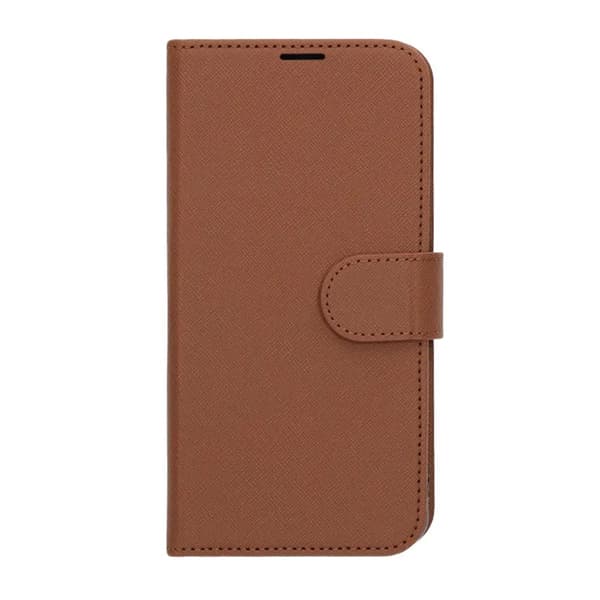 Flip Stand Leather Wallet Case For Samsung A36 Brown