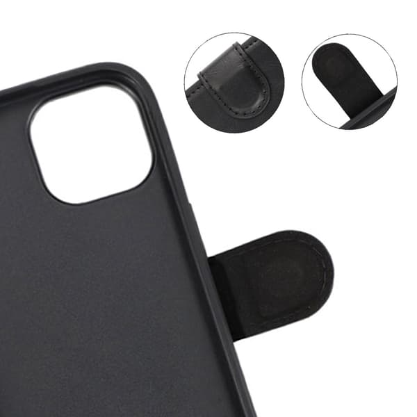 iPhone 15 Pro Plånboksfodral med Magsafe Rvelon - Svart
