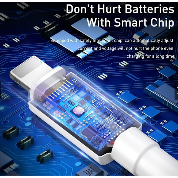 SiGN Lightning Kabel iPhone & iPad 1m - Vit