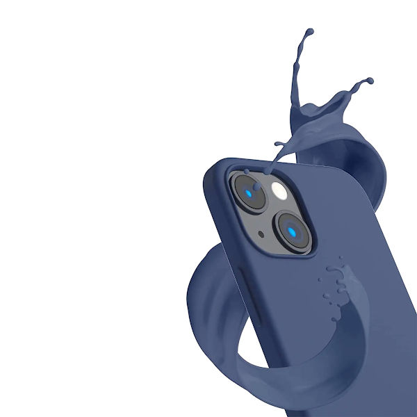 iPhone 14 Plus Silikonskal Rvelon - Blå