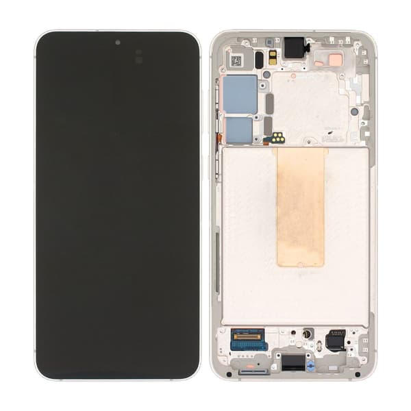 Original Samsung Galaxy S23 Plus Skärm med LCD Display - Kräm Svart