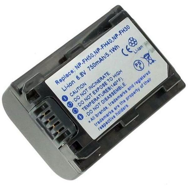 Battery for NP-FH50 replacement battery