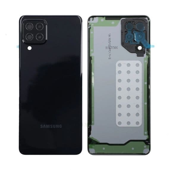 Samsung A22 4G Baksida med tejp - Svart Svart
