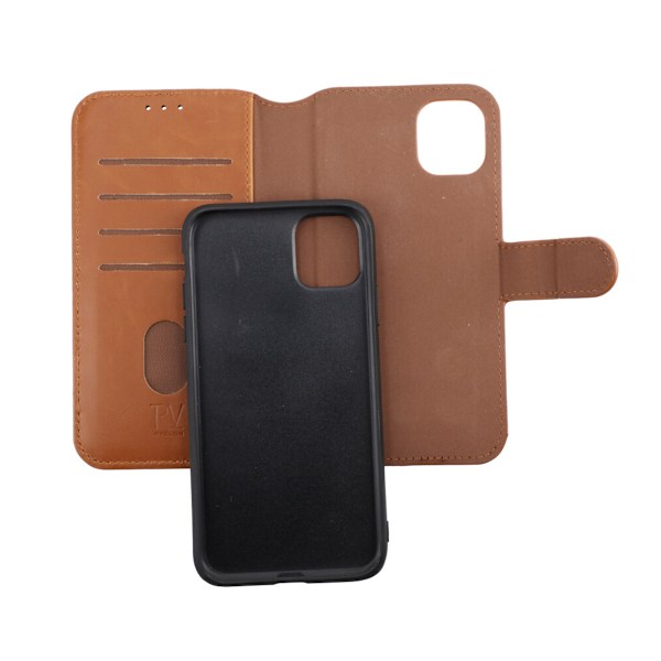 iPhone 11 Plånboksfodral Magnet Rvelon - Guldbrun