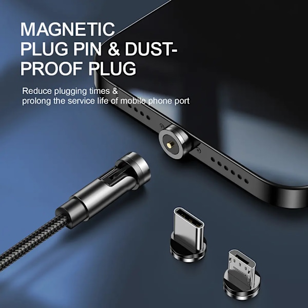 SiGN 3-in-1 360° Magnetkabel Lightning, USB-C, Micro-USB, 2.4A -