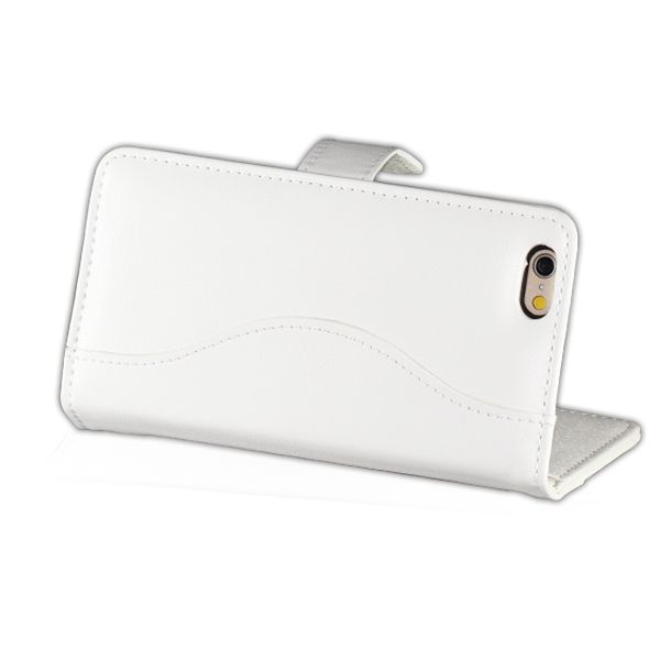 iPhone 6/6s Läder Plånboksfodral - Vit