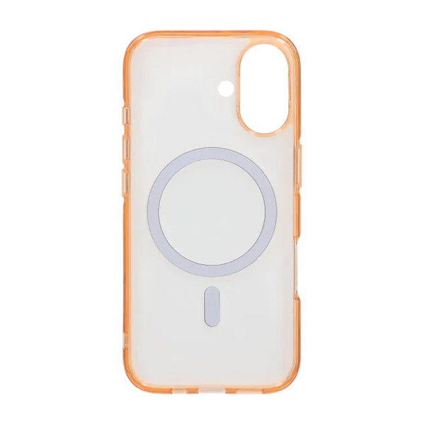 Mobilskal TPU Magsafe för iPhone 17 - Orange Transparent