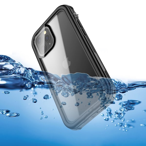 iPhone 12 Pro Max Waterproof Case IP68 Full Protection - Black/Transparent