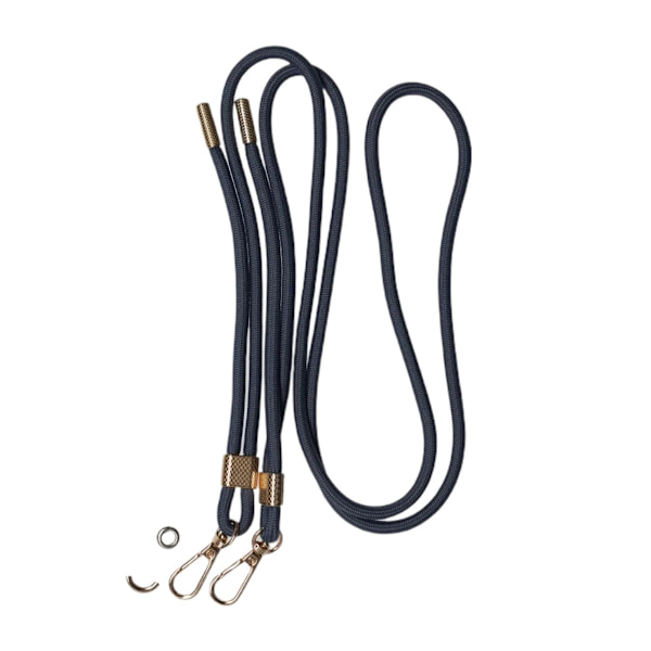 Adjustable double hook lanyard Universal phone case lanyard 0.6mm blue