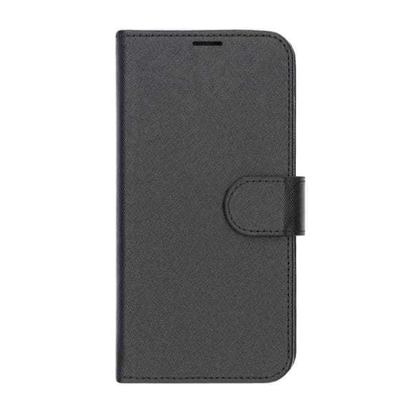 Flip Stand Leather Wallet Case For Samsung A56 Black