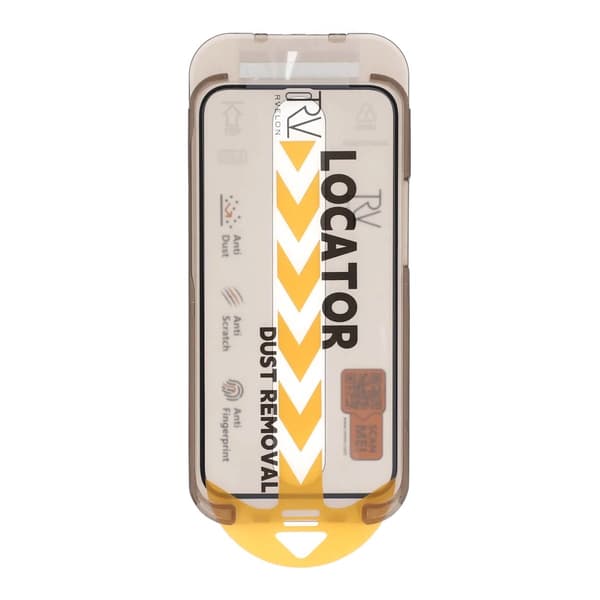 Screen Protector iPhone 12/12 Pro - 3D Tempered Glass Black RV Packing instlation frame