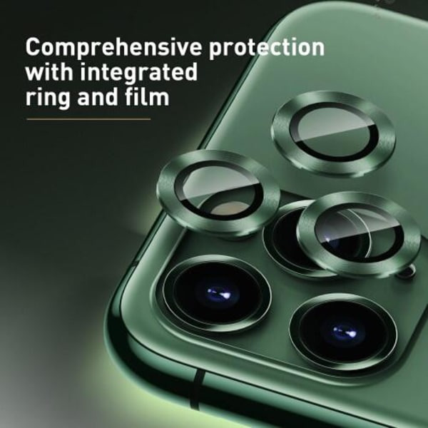 Baseus Alloy Linsskydd för iPhone 11 Pro & 11 Pro Max - Guld