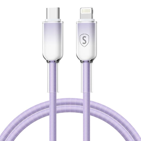 SiGN Dynamic Series USB-C to Lightning Cable 2.4A, 1m - Purple