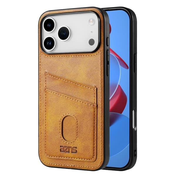 Case with Card Slots PU-leather iPhone 18 Pro, iPhone 17 Pro - Brown