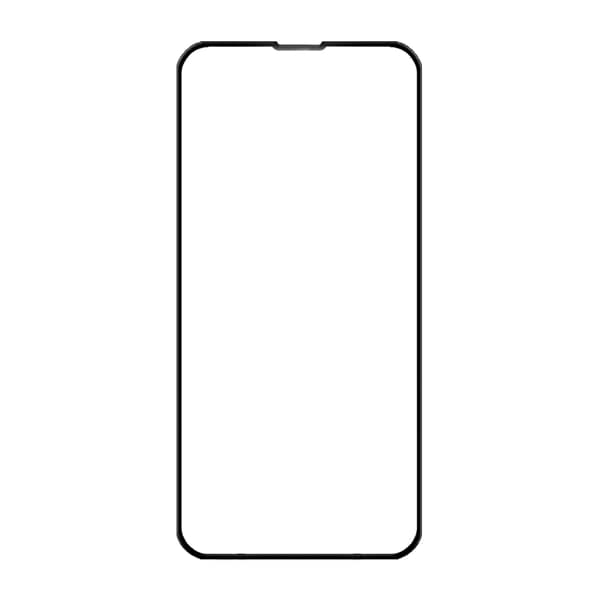 Rvelon Screen Protector iPhone 13 Pro Max/14 Plus Tempered Glass 2.5D Black - bulk