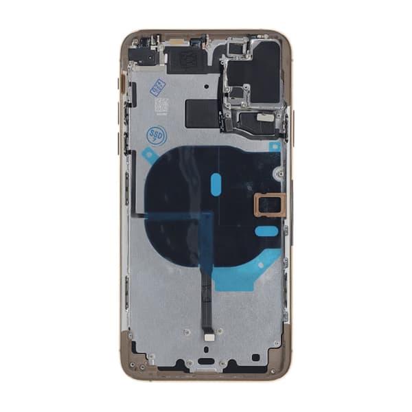 iPhone 11 Pro Max Back Cover with Full Frame Premium - Gold